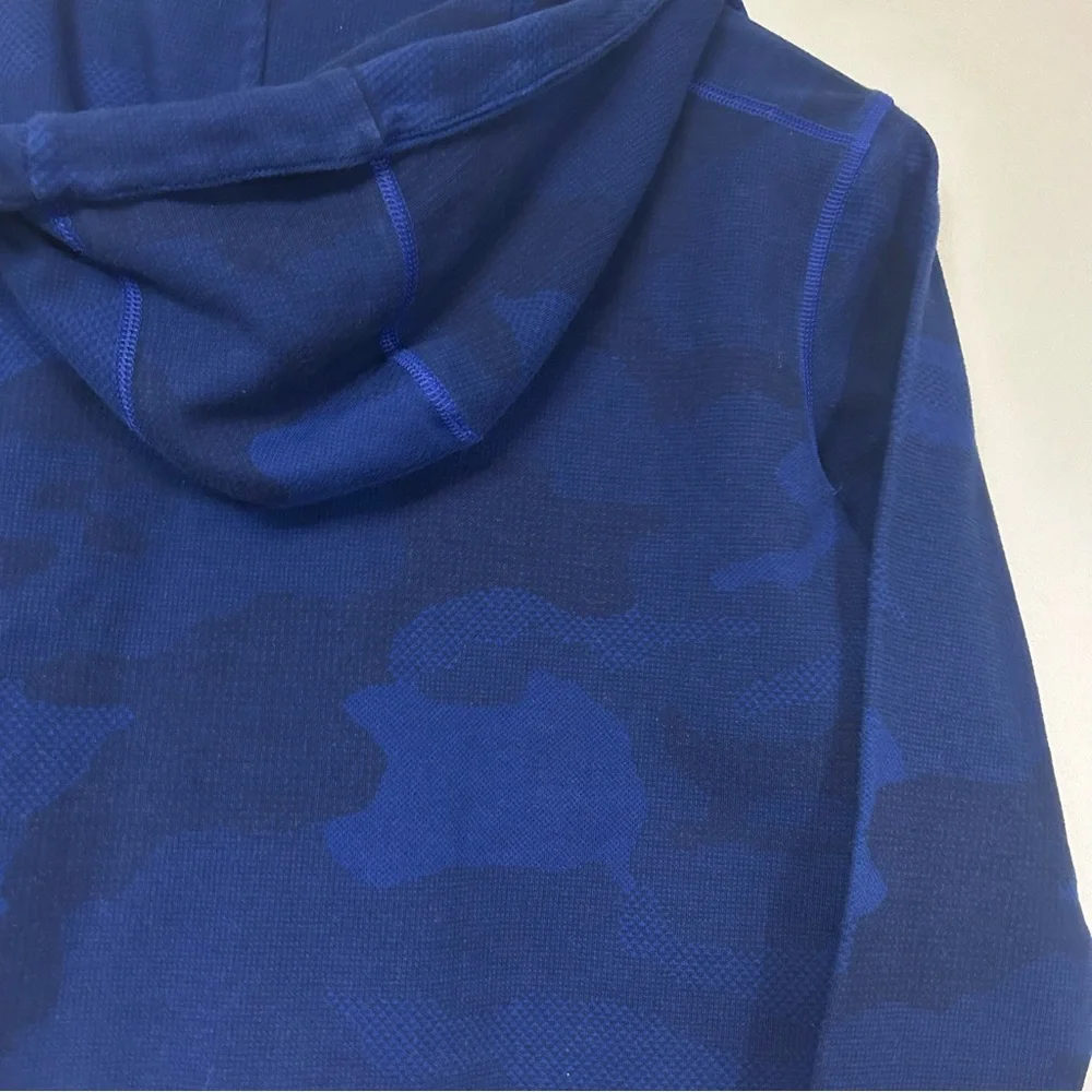 4/$25 Gap Fit navy blue camo zip up jacket kids L